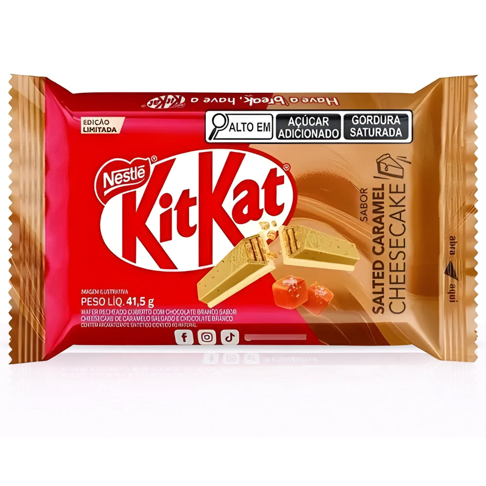 KitKat Salted Caramel Cheesecake
