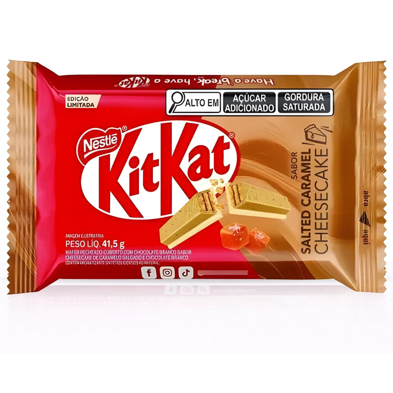 KitKat Salted Caramel Cheesecake
