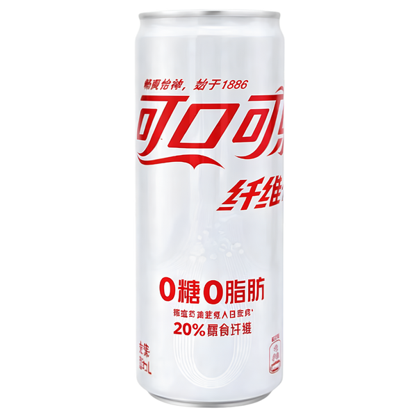 Coca-Cola Fiber+ sans sucres – 330 ml – produit importé chez Gr’eat Gourmandises
