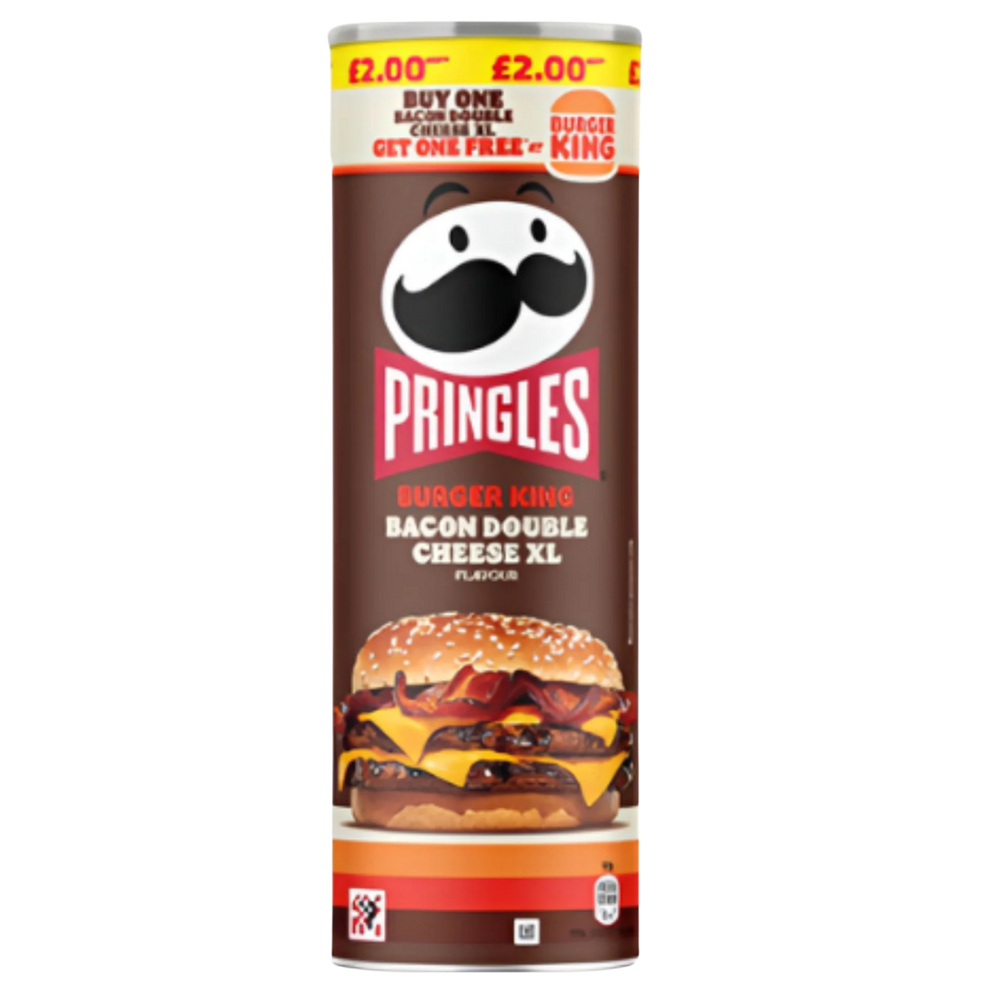 Pringles Burger King Bacon Double Cheese XL | Chips Édition Limitée
