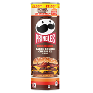 Pringles Burger King Bacon Double Cheese XL | Chips Édition Limitée