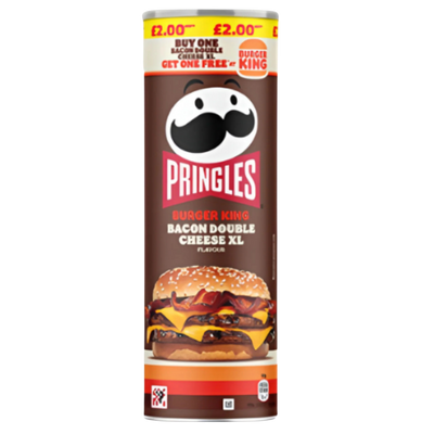 Pringles Burger King Bacon Double Cheese XL | Chips Édition Limitée