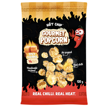 Hot Chip Gourmet Popcorn Spicy Caramel | Popcorn Caramel Piment