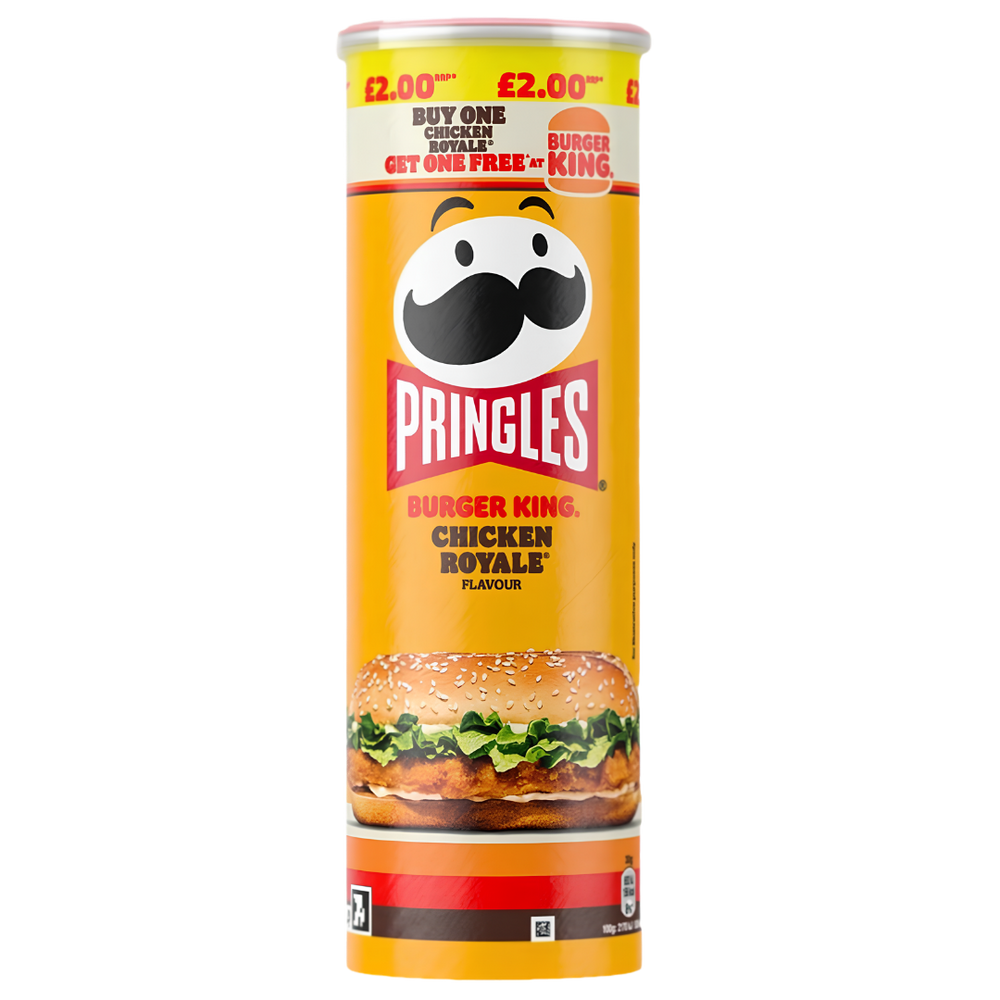 Pringles Burger King Chicken Royale | Chips Saveur Burger Poulet
