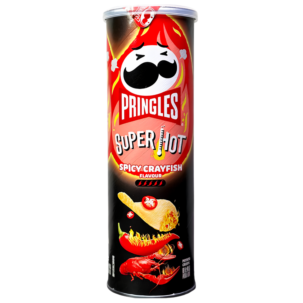 Pringles Super Hot Spicy Crayfish | Chips Écrevisse Épicée Import Asie