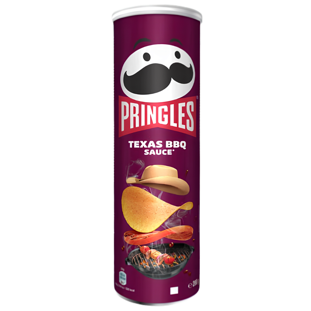 Pringles Texas BBQ Sauce Violet | Chips Saveur Barbecue Texan Fumé