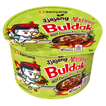 Samyang Buldak Jjajang Hot Chicken Flavor Ramen Bowl | Nouilles Coréennes Épicées