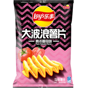 Lay's Wavy Tomato 🍅 – Wavy Chips Imported from China Limited Edition