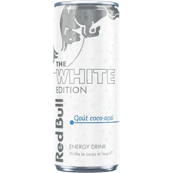 Red Bull White Edition Coco-Açaï – 250 ml – produit importé chez Gr’eat Gourmandises