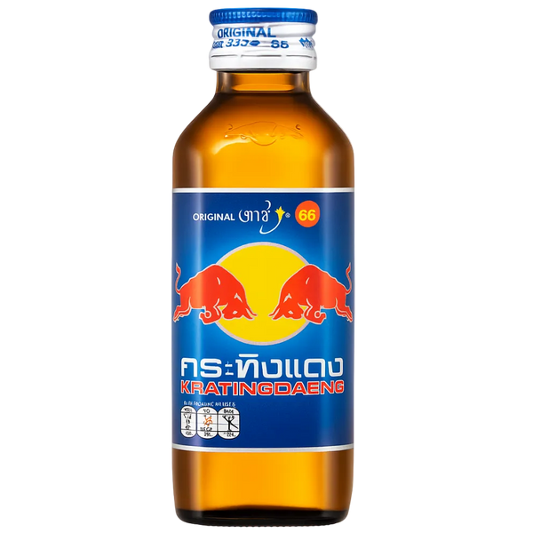 Red Bull En Verre Krating Daeng Thaïlande DDM 12/25 – produit importé chez Gr’eat Gourmandises