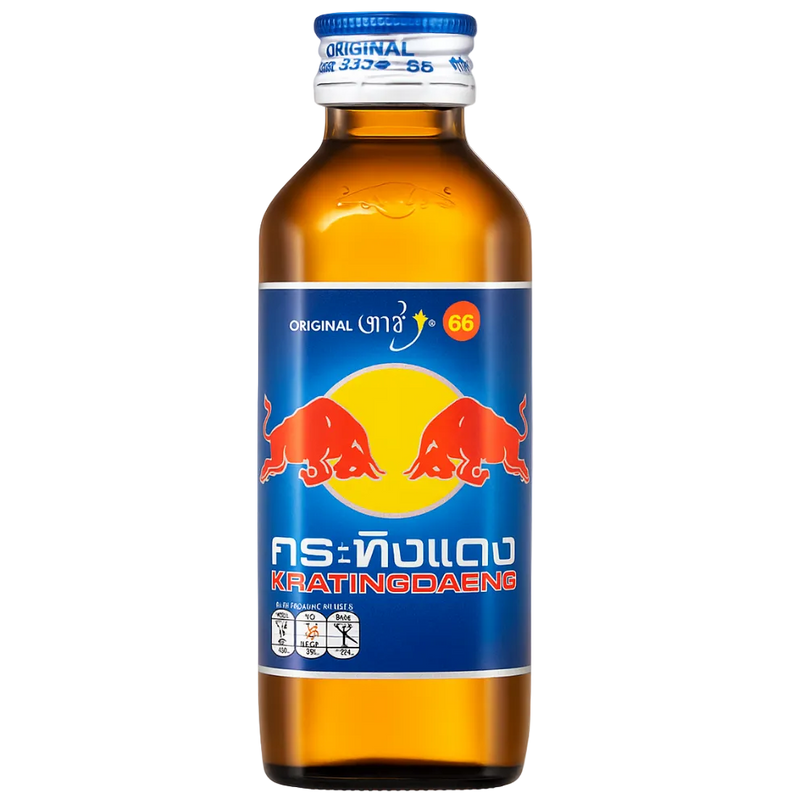 Red Bull Glass Bottle Krating Daeng Thailand BBD 12/25