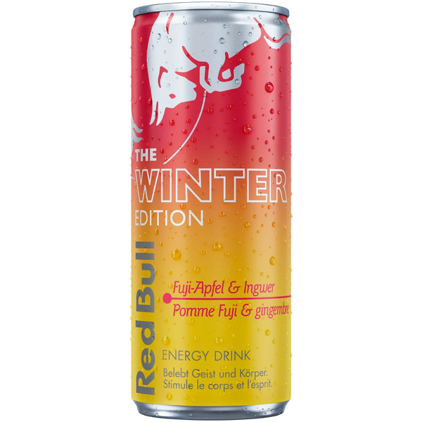 Red Bull Winter Edition Pomme Fuji & Gingembre – produit importé chez Gr’eat Gourmandises