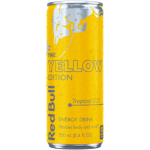 Red Bull Yellow Edition Tropical – produit importé chez Gr’eat Gourmandises